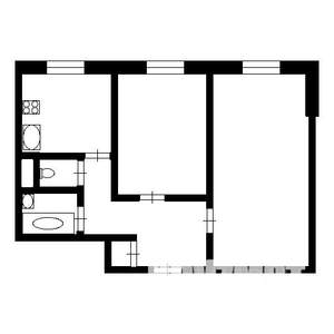 2-к квартира, вторичка, 42м2, 3/4 этаж