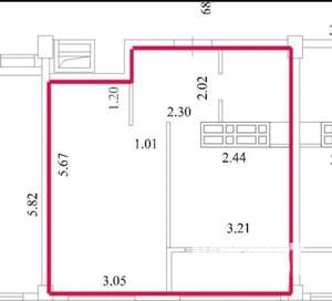 1-к квартира, вторичка, 37м2, 8/16 этаж