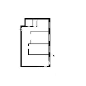 3-к квартира, вторичка, 56м2, 1/4 этаж