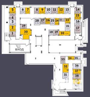2-к квартира, вторичка, 48м2, 3/8 этаж