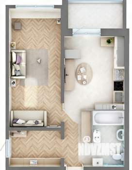 1-к квартира, вторичка, 49м2, 14/16 этаж