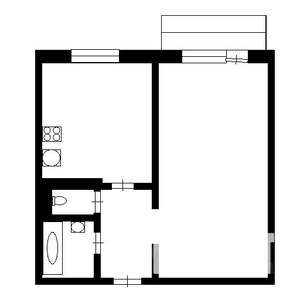 1-к квартира, вторичка, 34м2, 9/9 этаж
