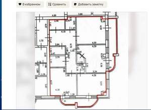 3-к квартира, сданный дом, 102м2, 14/17 этаж