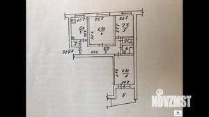 3-к квартира, вторичка, 61м2, 6/9 этаж