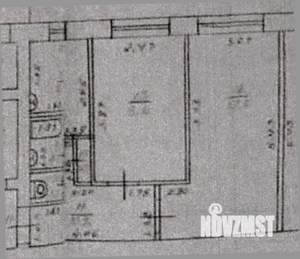 2-к квартира, вторичка, 44м2, 1/9 этаж