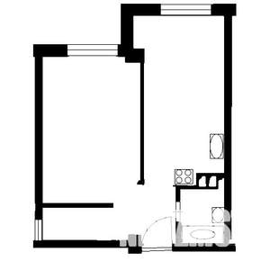 1-к квартира, вторичка, 43м2, 12/15 этаж