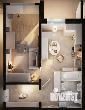 1-к квартира, вторичка, 49м2, 14/16 этаж