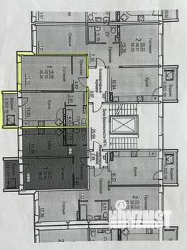 1-к квартира, вторичка, 45м2, 2/7 этаж
