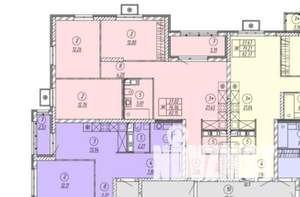 3-к квартира, вторичка, 80м2, 2/9 этаж