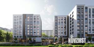 2-к квартира, строящийся дом, 56м2, 6/9 этаж