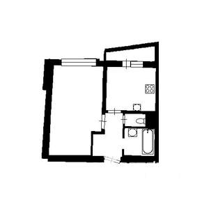 1-к квартира, вторичка, 40м2, 4/11 этаж