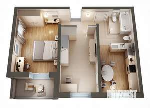 2-к квартира, вторичка, 54м2, 8/13 этаж