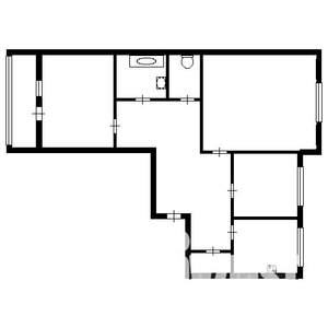 3-к квартира, вторичка, 65м2, 1/10 этаж