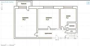 2-к квартира, вторичка, 47м2, 5/5 этаж
