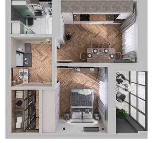 1-к квартира, вторичка, 42м2, 5/10 этаж