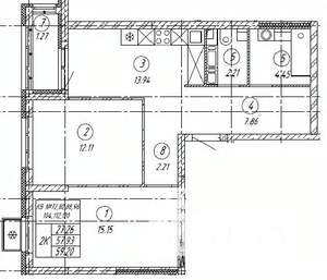 2-к квартира, строящийся дом, 59м2, 9/9 этаж