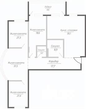 4-к квартира, строящийся дом, 178м2, 10/15 этаж