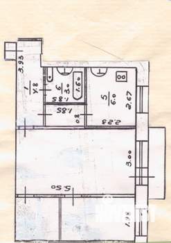 2-к квартира, вторичка, 43м2, 4/5 этаж