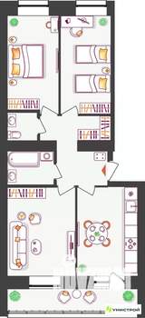 3-к квартира, вторичка, 67м2, 2/11 этаж