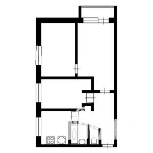 3-к квартира, вторичка, 55м2, 3/3 этаж