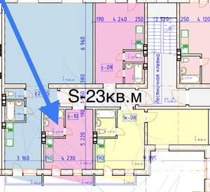 Студия квартира, вторичка, 23м2, 3/3 этаж