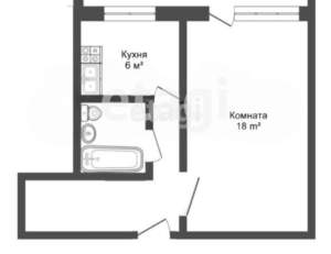 2-к квартира, вторичка, 65м2, 6/11 этаж