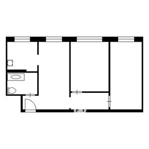 3-к квартира, вторичка, 58м2, 1/5 этаж