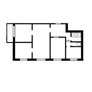 4-к квартира, вторичка, 65м2, 7/9 этаж