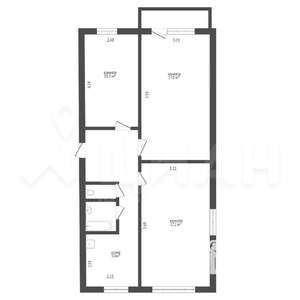 3-к квартира, вторичка, 63м2, 4/5 этаж