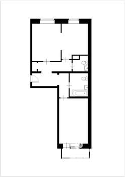 2-к квартира, вторичка, 70м2, 6/10 этаж