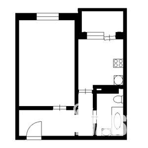1-к квартира, вторичка, 37м2, 6/9 этаж