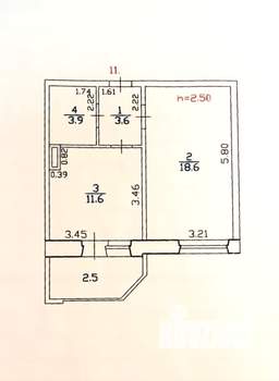 1-к квартира, вторичка, 40м2, 3/16 этаж