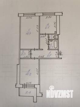 2-к квартира, вторичка, 55м2, 5/9 этаж