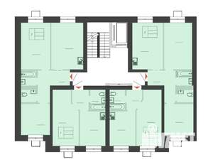 2-к квартира, строящийся дом, 59м2, 10/10 этаж