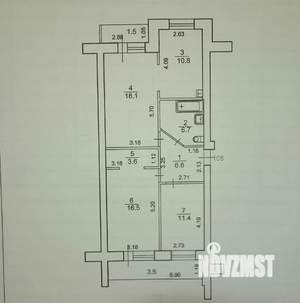3-к квартира, вторичка, 79м2, 2/9 этаж