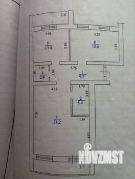 3-к квартира, вторичка, 96м2, 2/15 этаж