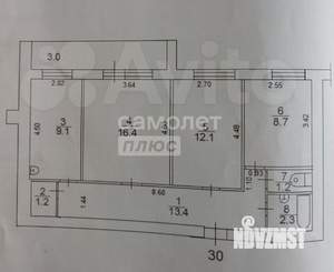 3-к квартира, вторичка, 63м2, 2/14 этаж