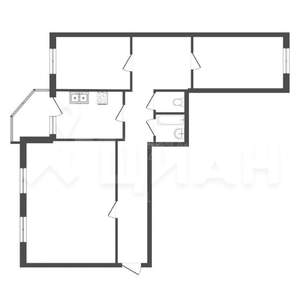3-к квартира, вторичка, 79м2, 8/9 этаж