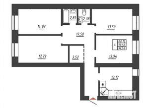 4-к квартира, вторичка, 99м2, 3/10 этаж