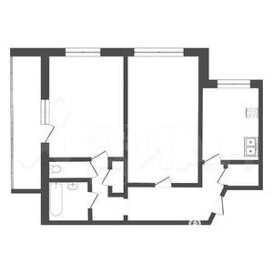 2-к квартира, вторичка, 60м2, 5/5 этаж