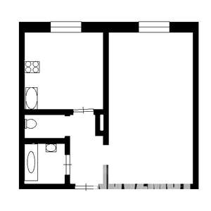 1-к квартира, вторичка, 33м2, 5/9 этаж