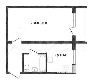 1-к квартира, вторичка, 35м2, 6/9 этаж