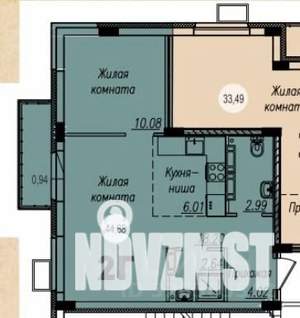 2-к квартира, вторичка, 44м2, 4/16 этаж