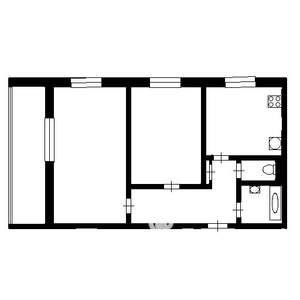 2-к квартира, вторичка, 55м2, 4/5 этаж