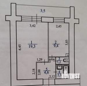 1-к квартира, вторичка, 37м2, 2/15 этаж