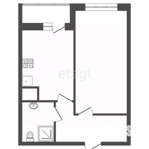 1-к квартира, вторичка, 40м2, 6/27 этаж