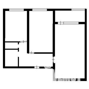 2-к квартира, вторичка, 44м2, 4/4 этаж