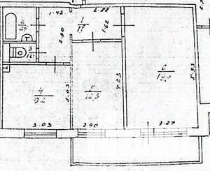 2-к квартира, вторичка, 53м2, 3/10 этаж